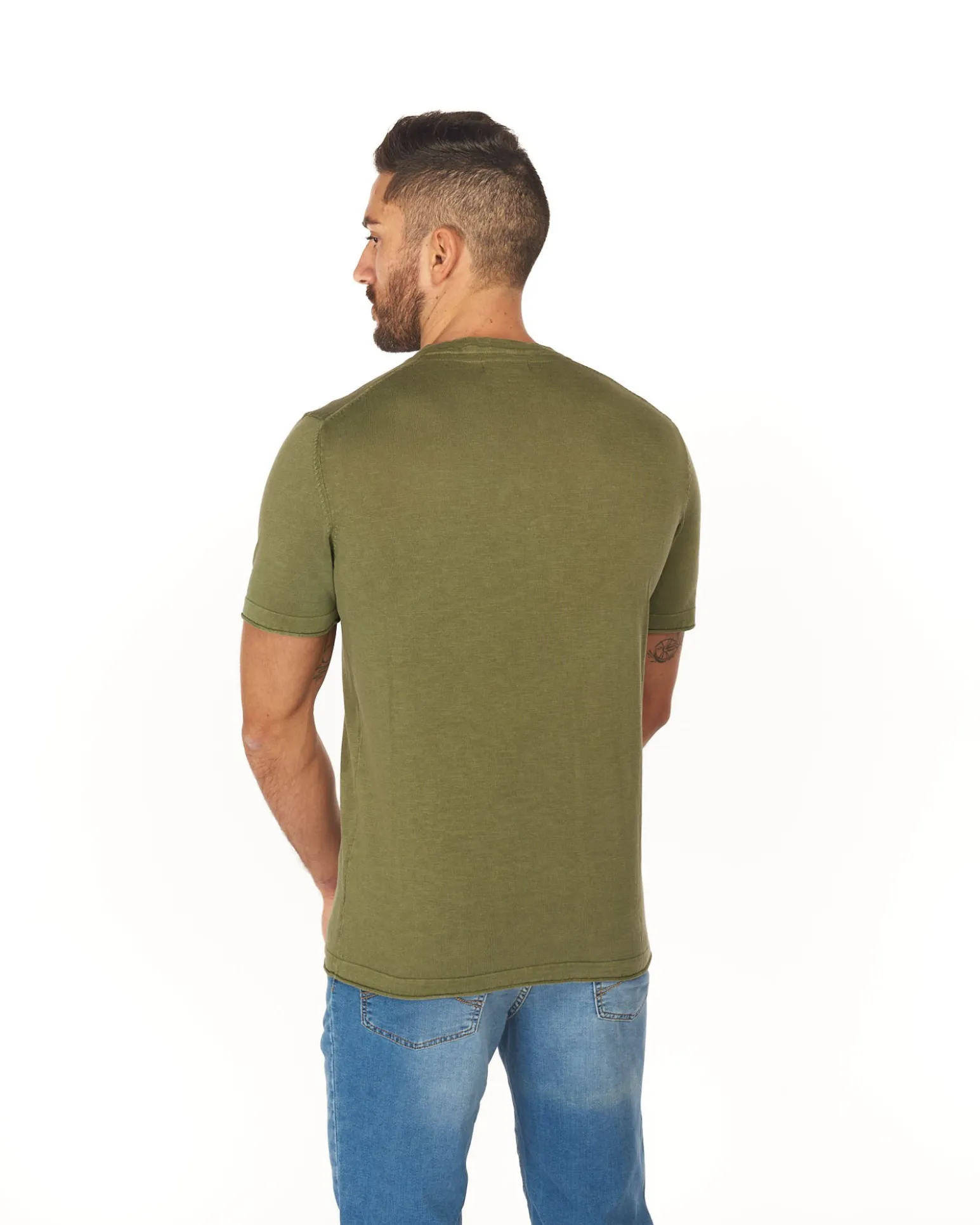 RIFLE - MAGLIA MANICA LUNGA SERAFINO STONE WASH