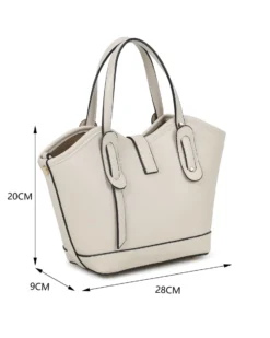RIFLE - Minibag beige scamosciata con pattina e chiusura a girello, tracolla removibile
