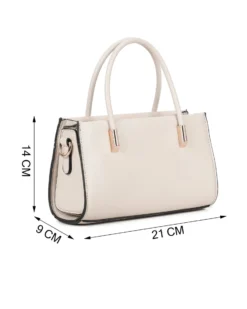 RIFLE - Minibag due manici naturale con tracolla removibile