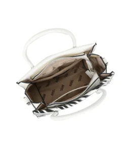 RIFLE - Minibag due manici zebrata con tracolla removibile