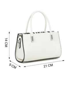 RIFLE - Minibag due manici zebrata con tracolla removibile