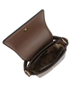 RIFLE - Minibag marrone con un manico e patta scamosciata, tracolla removibile