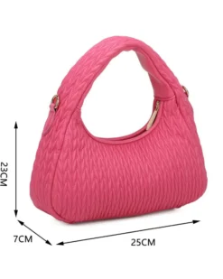 RIFLE - Minibag rosa trapuntata con tracolla removibile