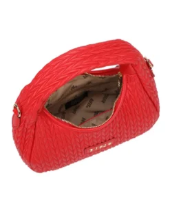 RIFLE - Minibag rossa trapuntata con tracolla removibile