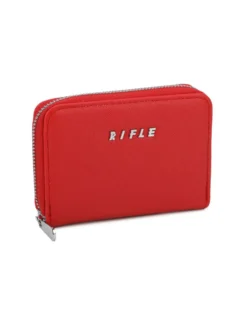 RIFLE - Portacarte rosso con chiusura a zip