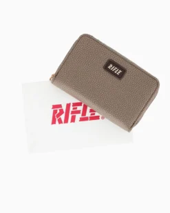 RIFLE - Portafoglio cioccolato con tasca portamonete