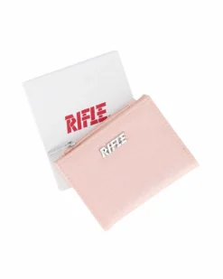 RIFLE - Portafoglio cipria da donna con logo