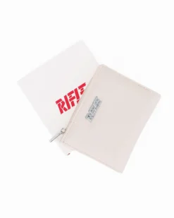 RIFLE - Portafoglio donna beige con logo frontale