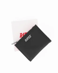 RIFLE - Portafoglio donna nero con logo frontale