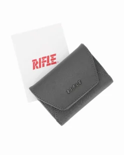 RIFLE - Portafoglio grigio da donna con logo