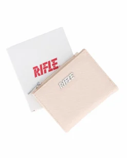 RIFLE - Portafoglio taupe da donna con logo
