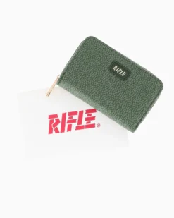 RIFLE - Portafoglio verde con tasca portamonete
