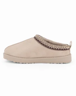RIFLE - Sabot beige con pelliccia interna