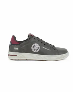 RIFLE - Scarpa grigia da uomo con lacci e logo laterale