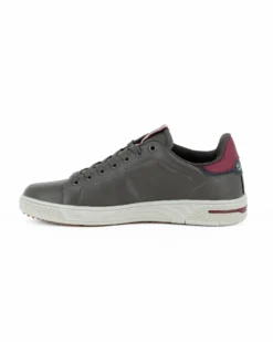 RIFLE - Scarpa grigia da uomo con lacci e logo laterale