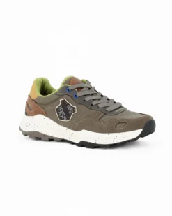 RIFLE - Sneakers beige da uomo con lacci