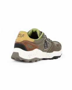 RIFLE - Sneakers beige da uomo con lacci