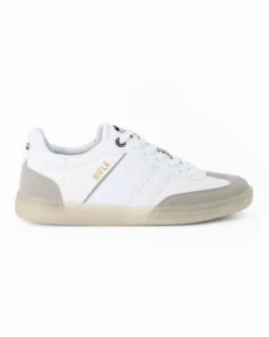 RIFLE - Sneakers bianca con lacci e logo laterale