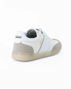 RIFLE - Sneakers bianca con lacci e logo laterale