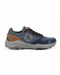 RIFLE - Sneakers blu da uomo con lacci