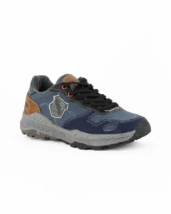 RIFLE - Sneakers blu da uomo con lacci