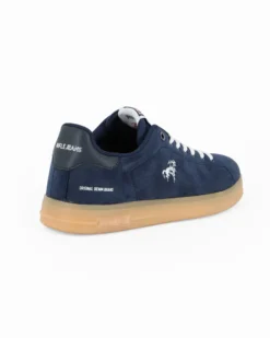RIFLE - Sneakers blu scamosciata con lacci