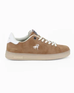 RIFLE - Sneakers marrone scamosciata con lacci
