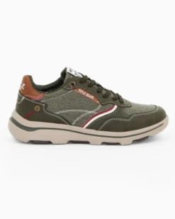 RIFLE - Sneakers verde da uomo con lacci