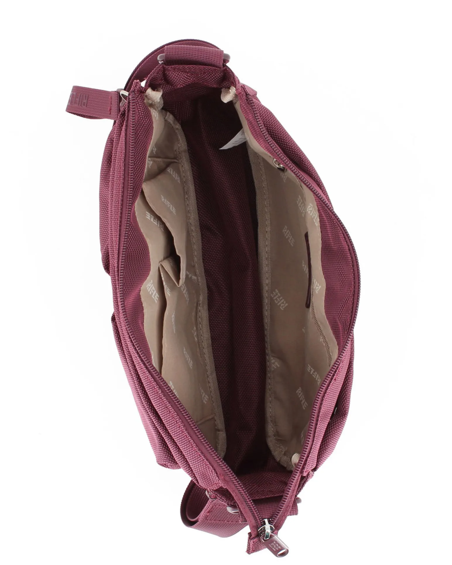 RIFLE - Tracolla bordeaux multitasche