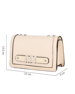 RIFLE - Tracollina beige con lettere logo scorrevoli sulla patta