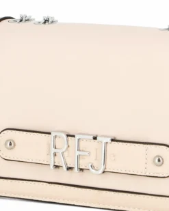 RIFLE - Tracollina beige con lettere logo scorrevoli sulla patta