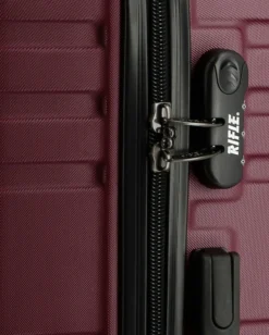 RIFLE - TROLLEY BORDEAUX IN ABS 4 RUOTE