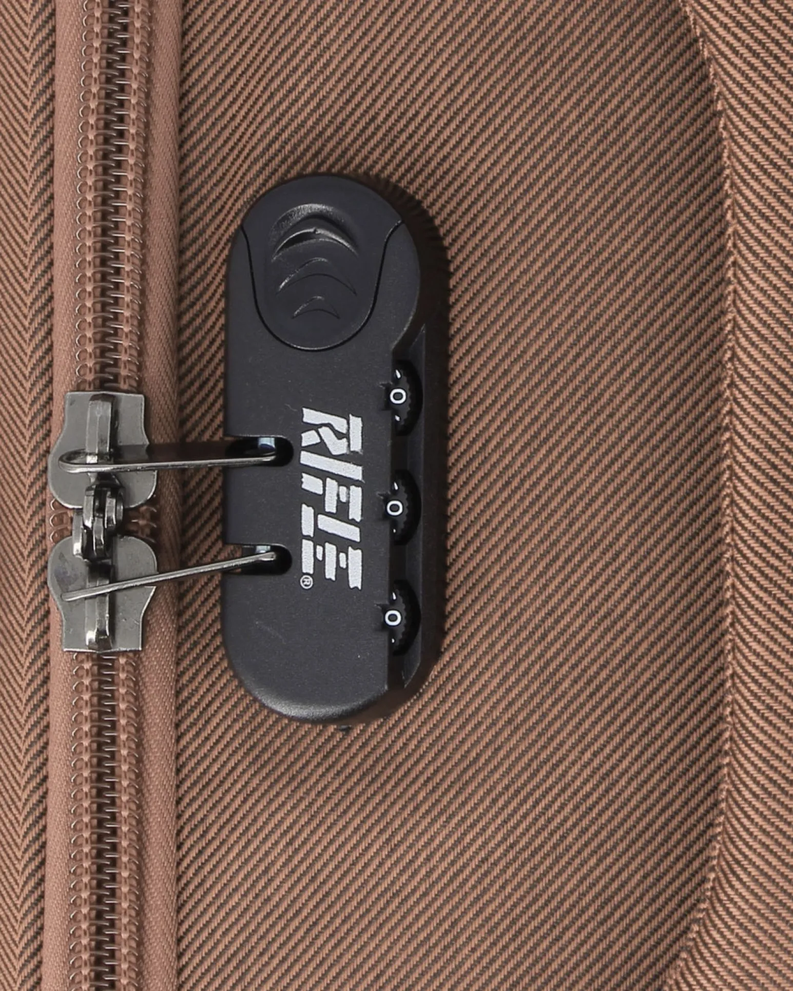 RIFLE - TROLLEY CAMEL IN TESSUTO CON DOPPIA TASCA FRONTALE E 4 RUOTE