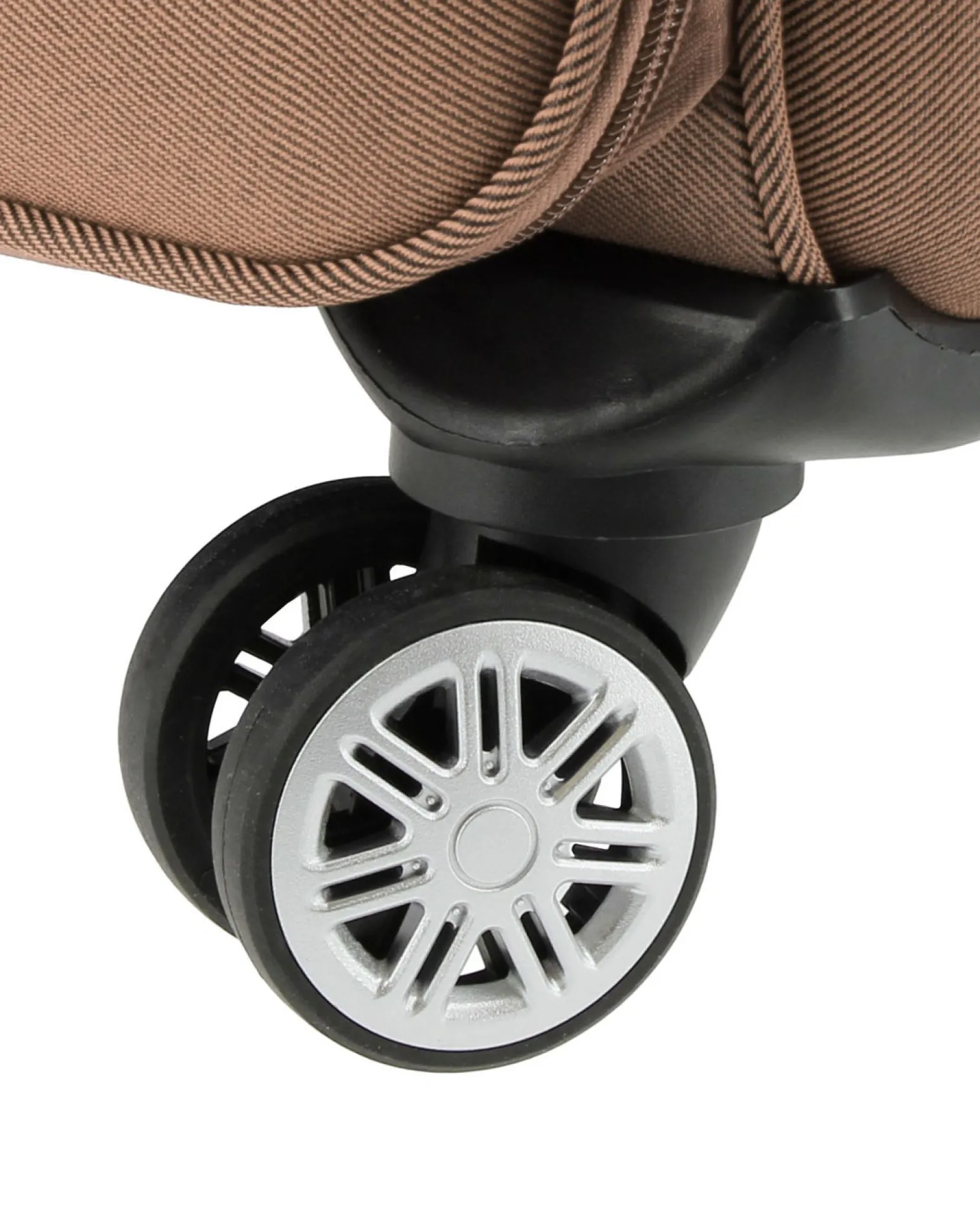 RIFLE - TROLLEY CAMEL IN TESSUTO CON DOPPIA TASCA FRONTALE E 4 RUOTE