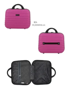 RIFLE - TROLLEY FUXIA IN ABS 4 RUOTE