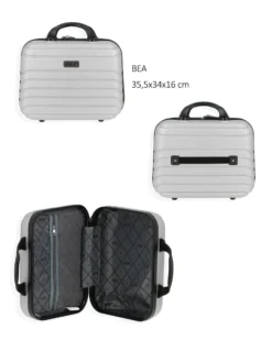 RIFLE - TROLLEY GRIGIO IN ABS 4 RUOTE