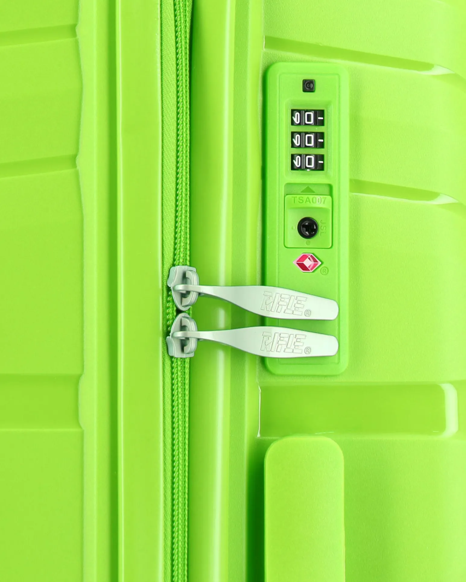 RIFLE - TROLLEY LIME IN ABS 4 RUOTE CON COMBINAZIONE TSA
