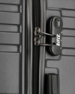 RIFLE - TROLLEY NERO IN ABS 4 RUOTE