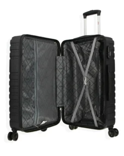 RIFLE - TROLLEY NERO IN ABS 4 RUOTE