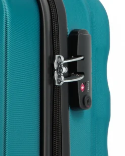 RIFLE - TROLLEY NERO 4 RUOTE IN ABS CON COMBINAZIONE TSA