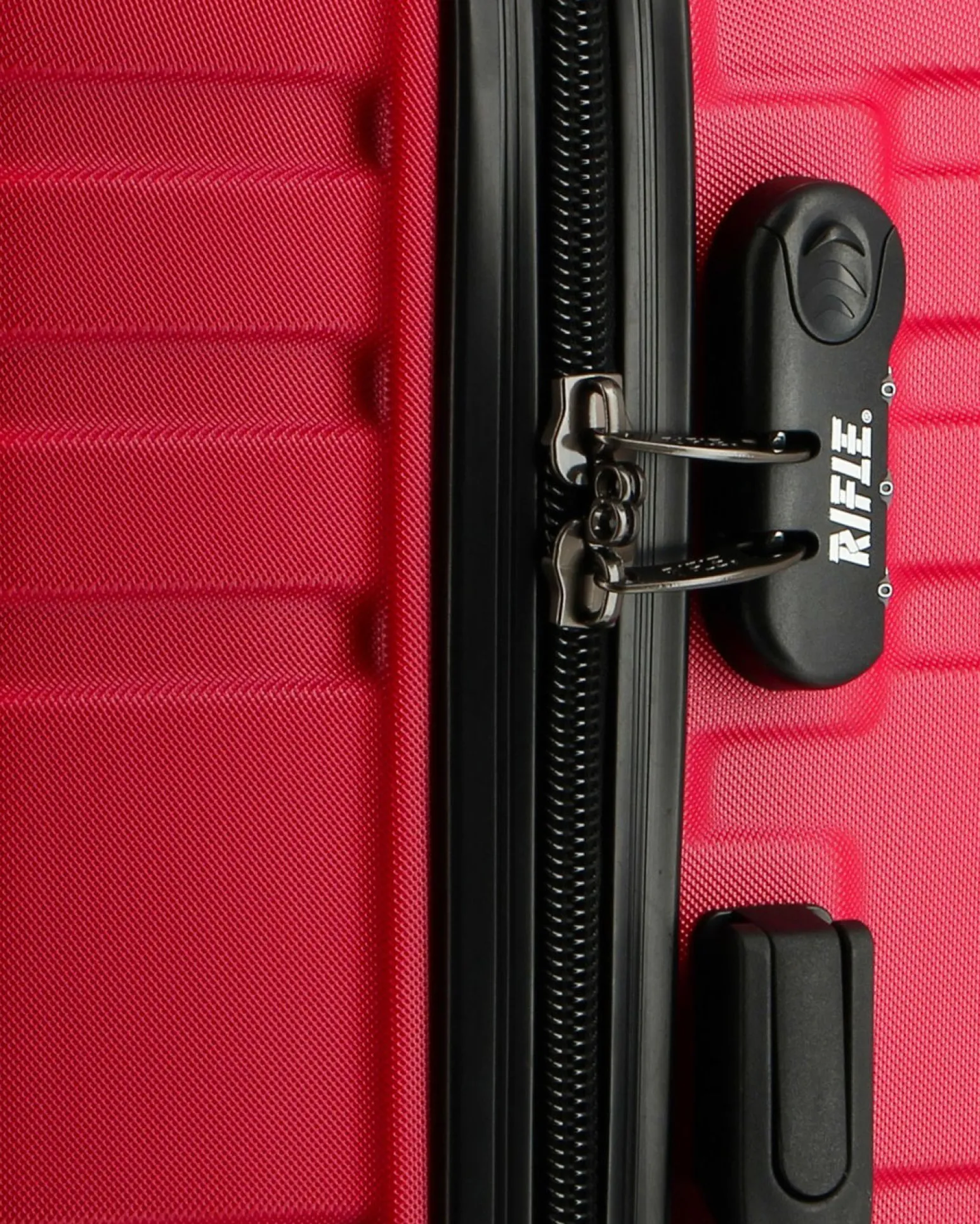 RIFLE - TROLLEY ROSSO IN ABS 4 RUOTE