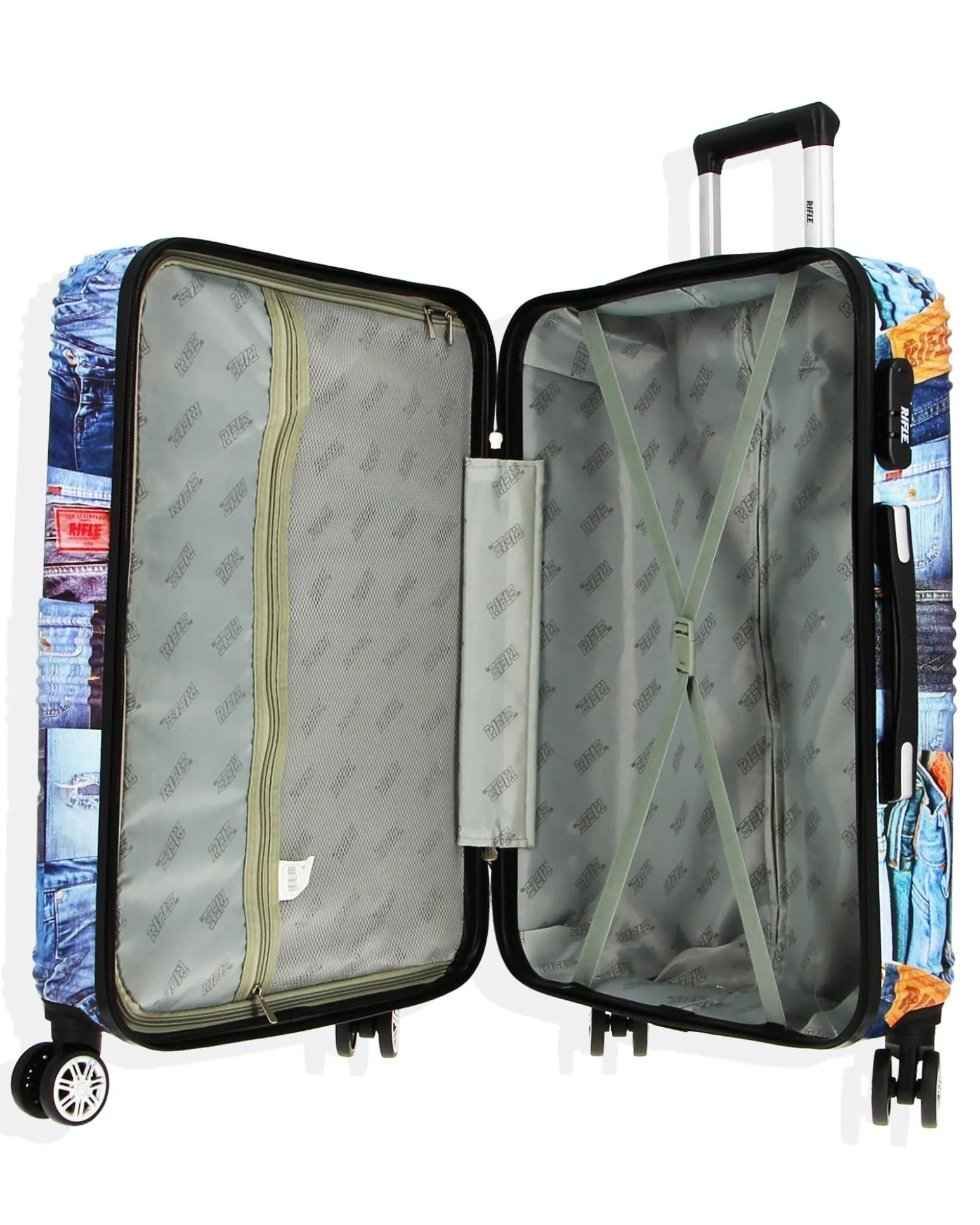 RIFLE - TROLLEY STAMPA JEANS IN ABS