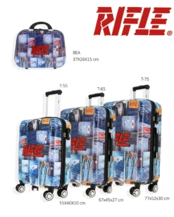 RIFLE - TROLLEY STAMPA JEANS IN ABS