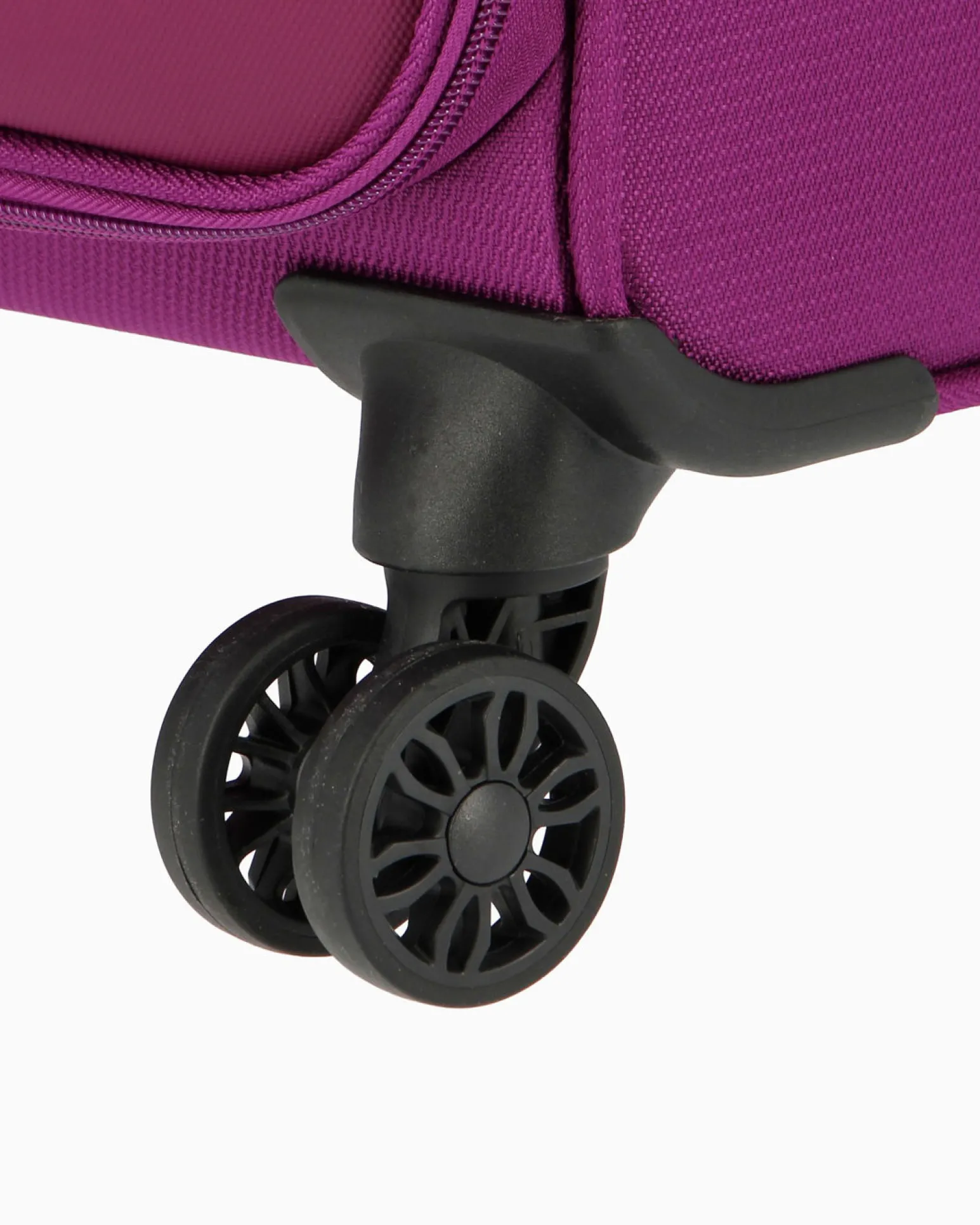 RIFLE - TROLLEY VIOLA IN TESSUTO CON DOPPIA TASCA FRONTALE, COMBINAZIONE TSA E 4 RUOTE