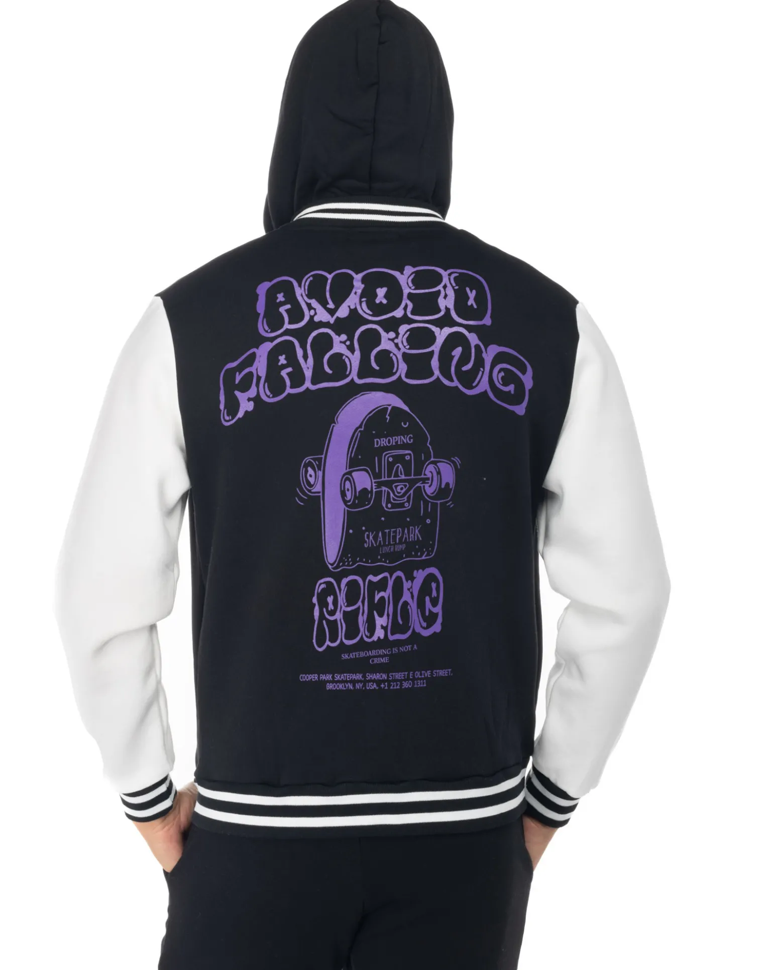 RIFLE - UOMO FELPA BOMBER CON CAPPUCCIO