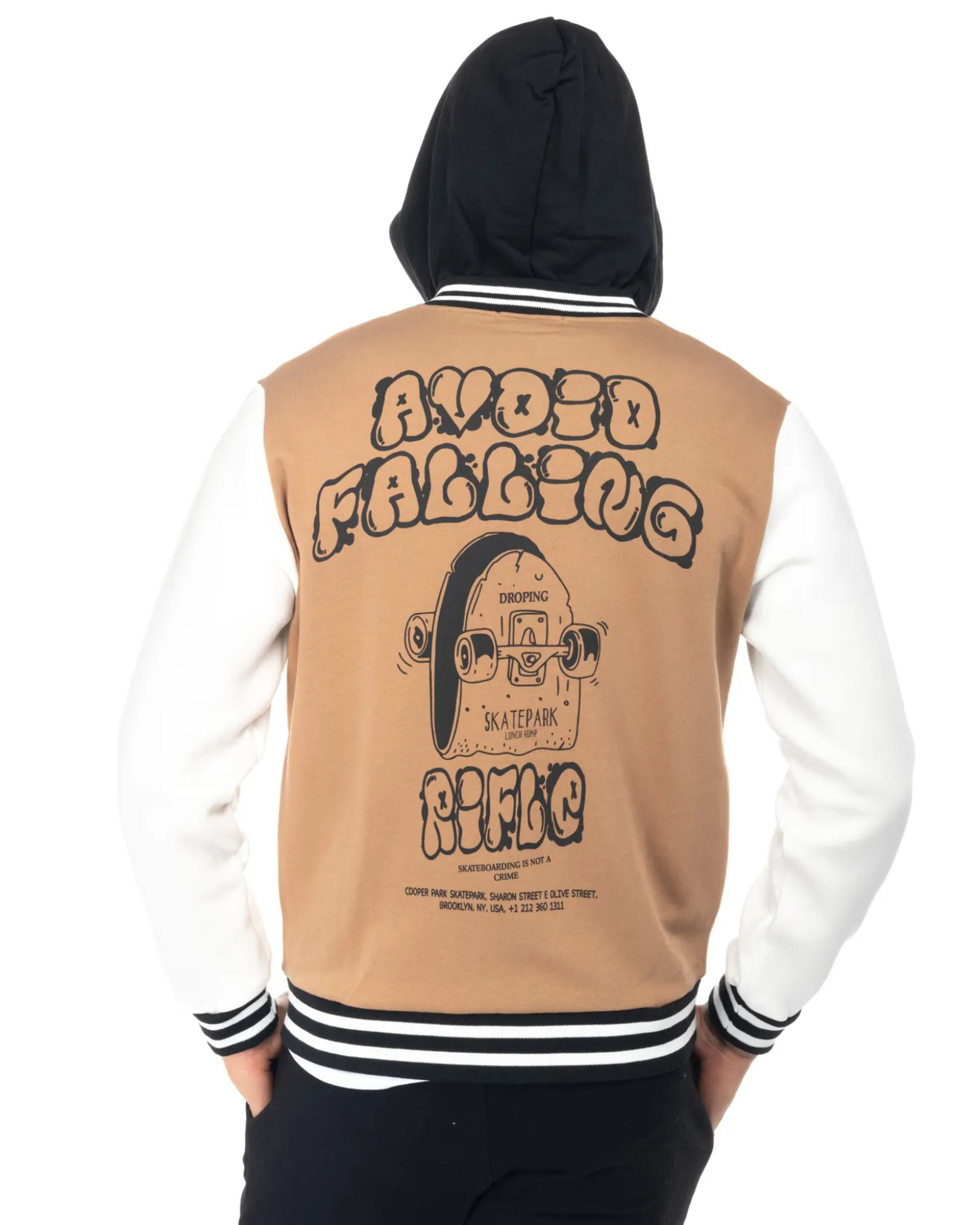 RIFLE - UOMO FELPA BOMBER CON CAPPUCCIO