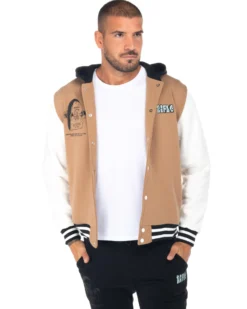 RIFLE - UOMO FELPA BOMBER CON CAPPUCCIO