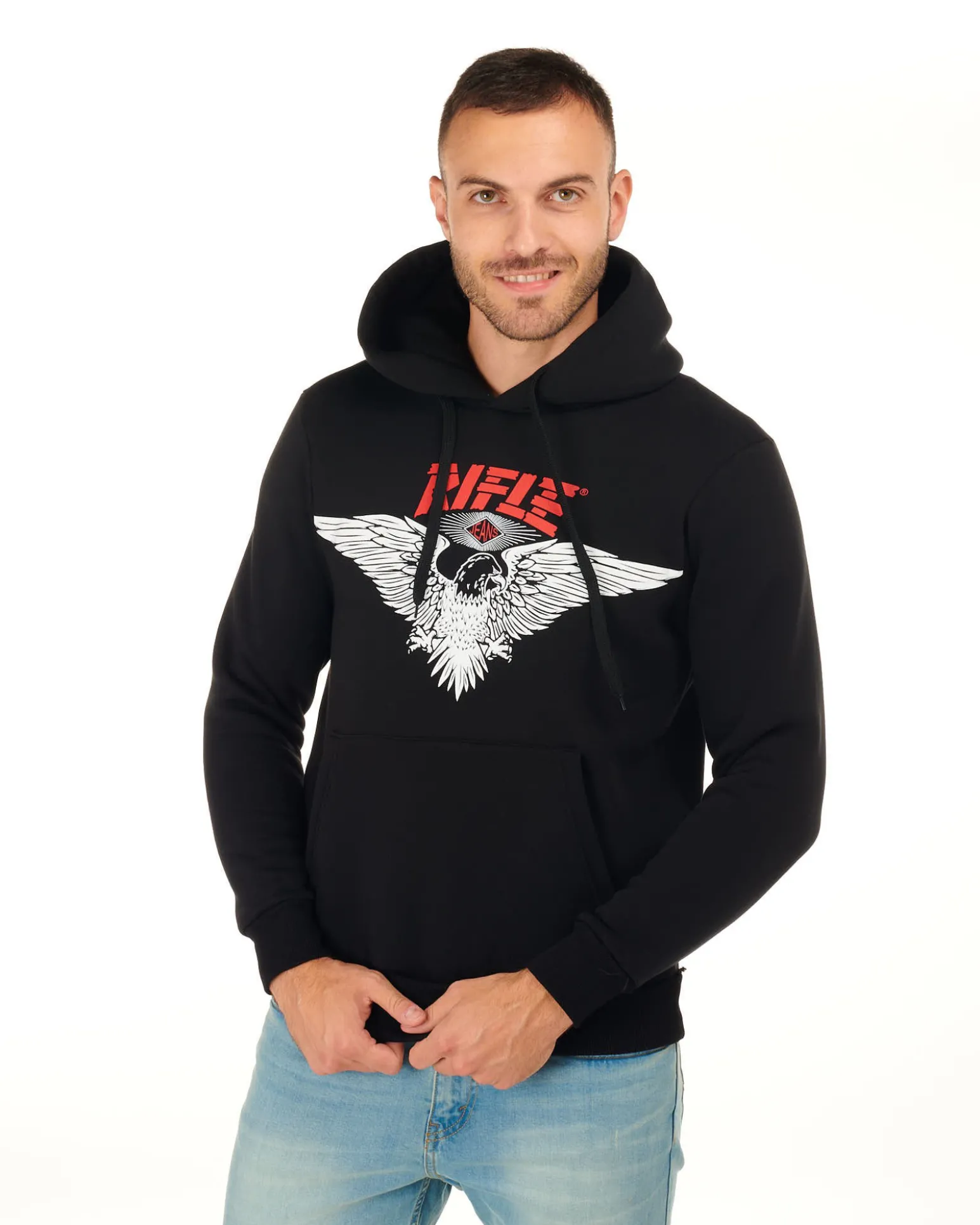 RIFLE - UOMO FELPA CON CAPPUCCIO
