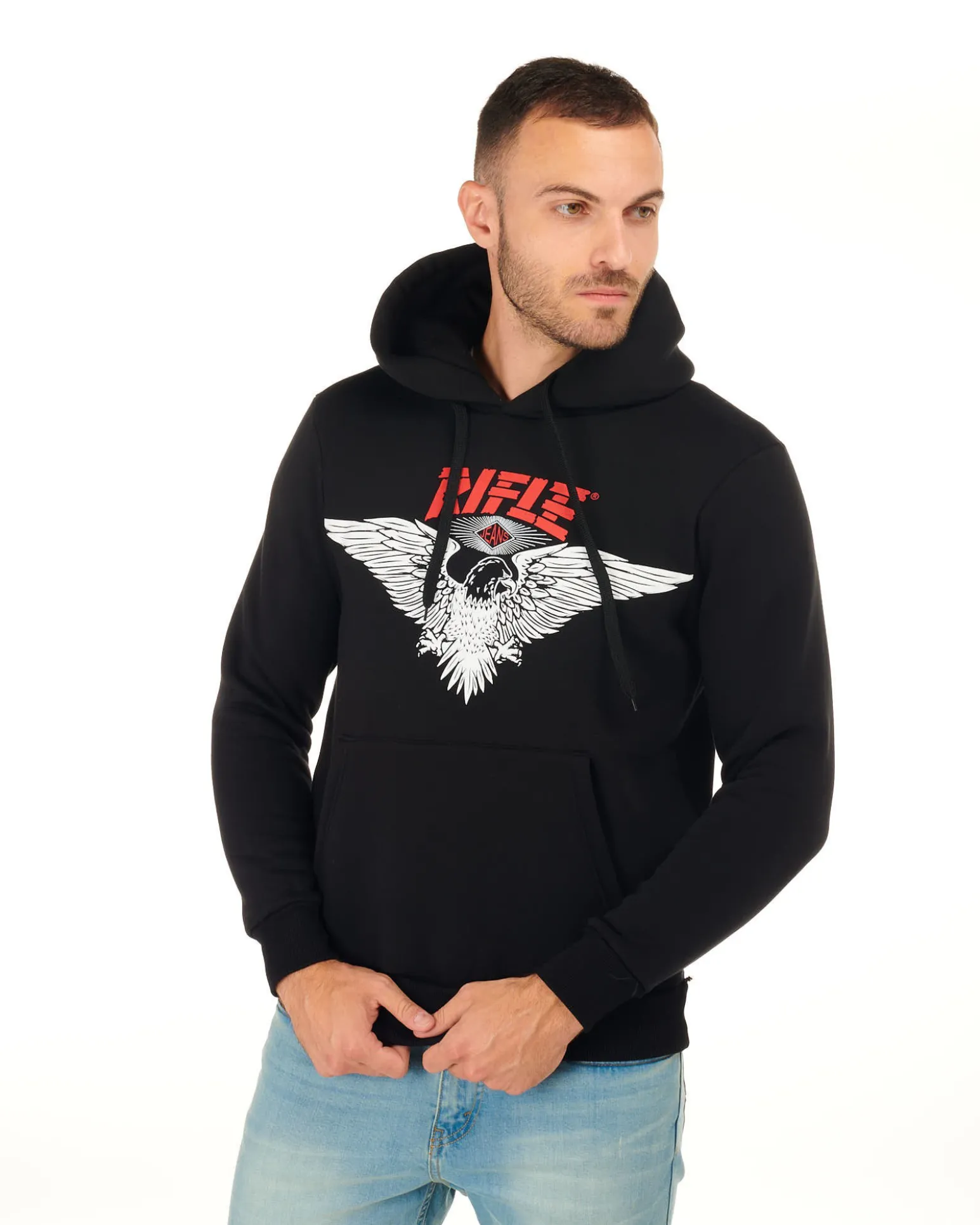 RIFLE - UOMO FELPA CON CAPPUCCIO