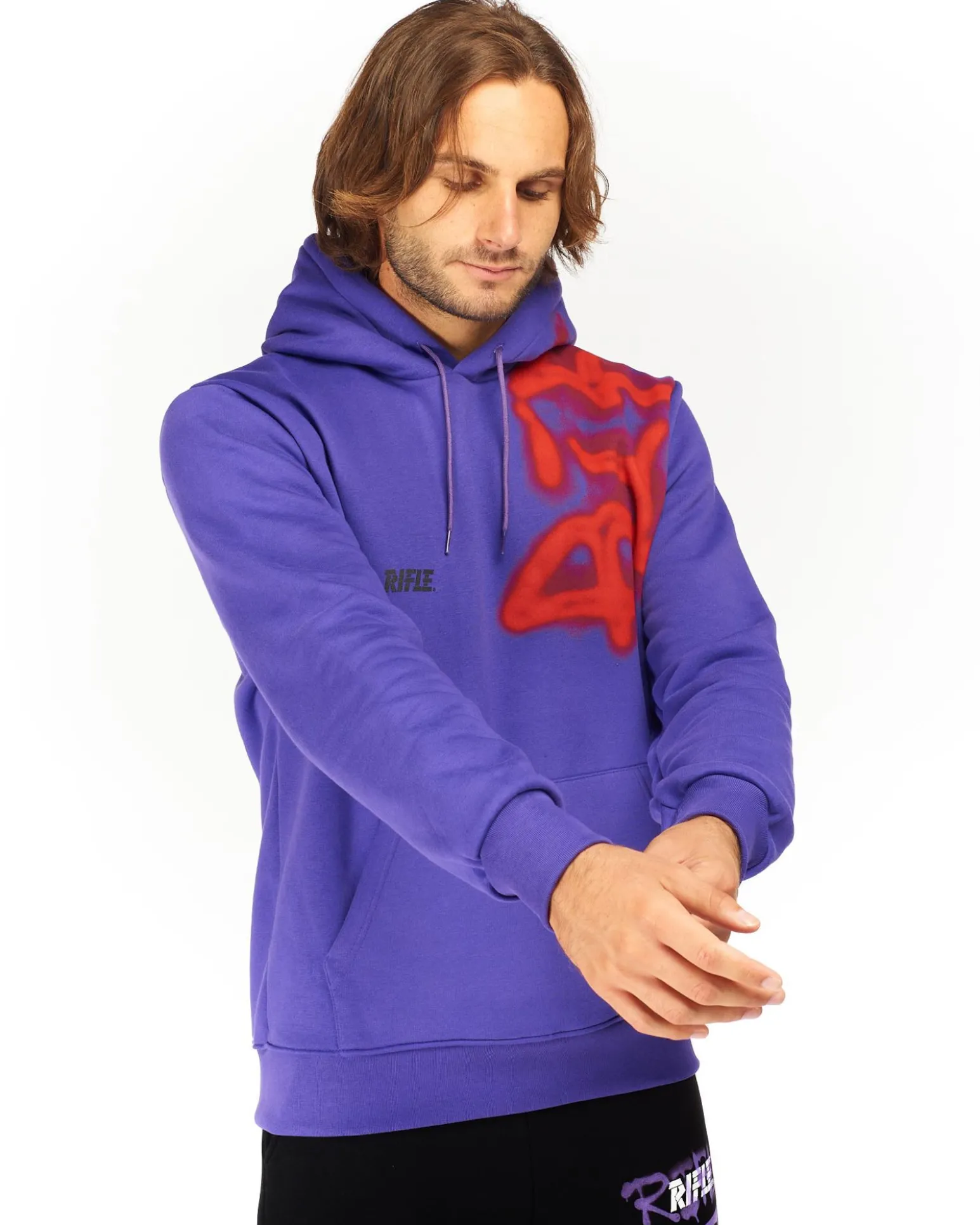 RIFLE - UOMO FELPA CON CAPPUCCIO